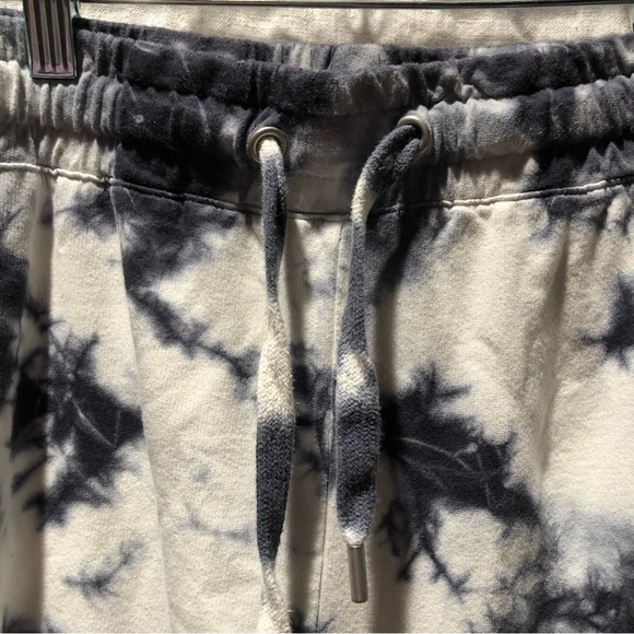 C&C California tie dye jogger sweatpants dark grey blue drawstring S - Picture 2 of 7